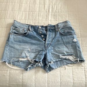 Free People denim shorts